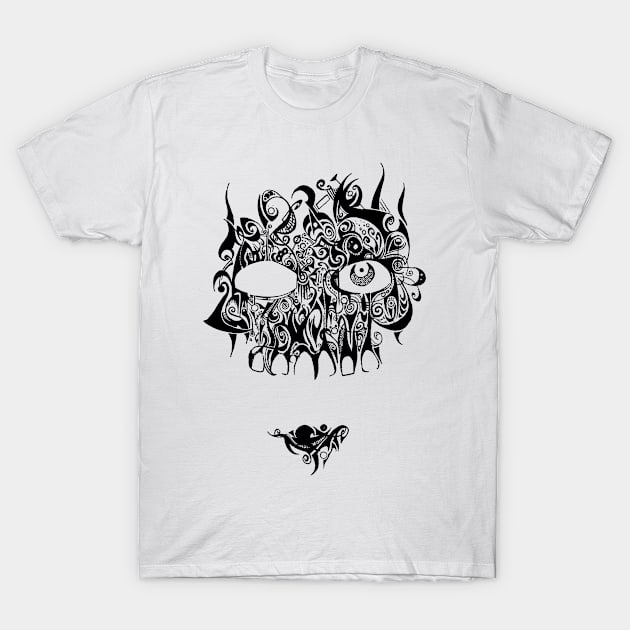 Skull Carving T-Shirt by Ezika